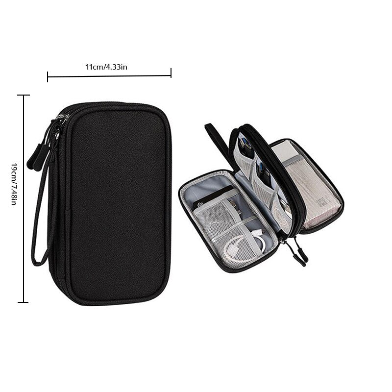 Travel Portable Digital Storage Bag USB Data Cable Organizer