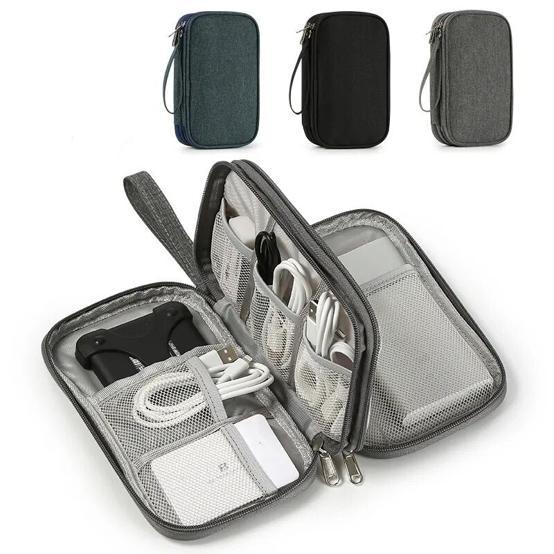 Travel Portable Digital Storage Bag USB Data Cable Organizer