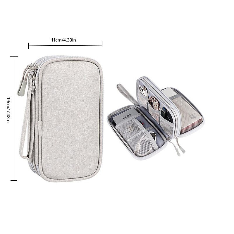 Travel Portable Digital Storage Bag USB Data Cable Organizer