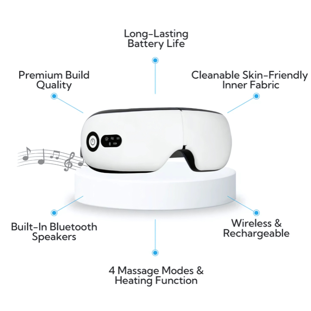 OSITO™ Smart Bluetooth Airbag Eye Revive Massager l Quality Sleep